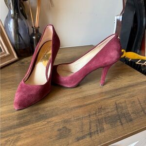 MICHAEL Michael Kors Burgundy Suede Heels